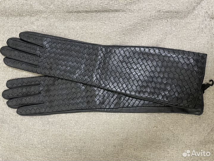 Перчатки женские кожаные новые 7.5