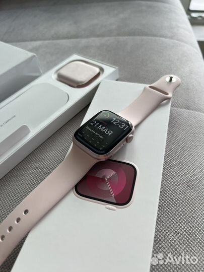 Часы Apple watch series 9 45mm pink