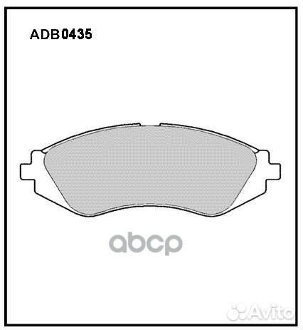 Колодки тормозные дисковые перед ADB0435 AL