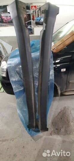 Накладки на порог пластиковые на KIA Sportage