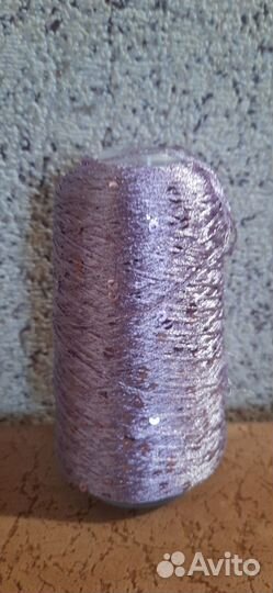 Пряжа нитки для вязания с паетками