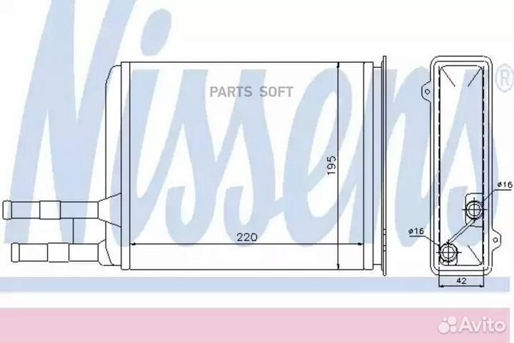 Радиатор отопителя citroën jumper 27 (1994) 2.0