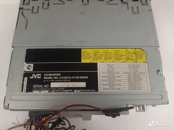 Автомагнитола jVC KD-R307B (Д)