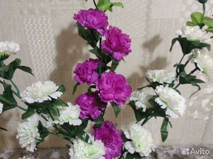 Искусственные цветы 4варианта