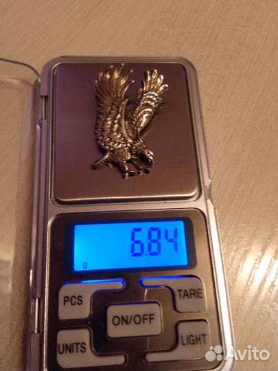 Серебряная подвеска орёл