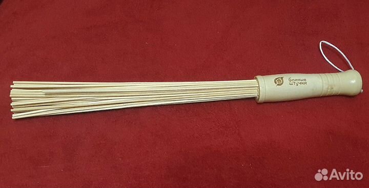 Веник массажный бамбуковый для бани и сауны