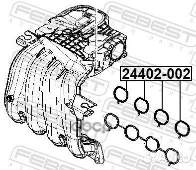 Прокладка впускного коллектора renault alaskan