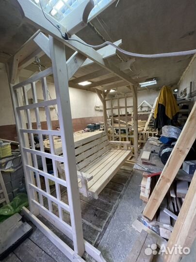 Качели пергола