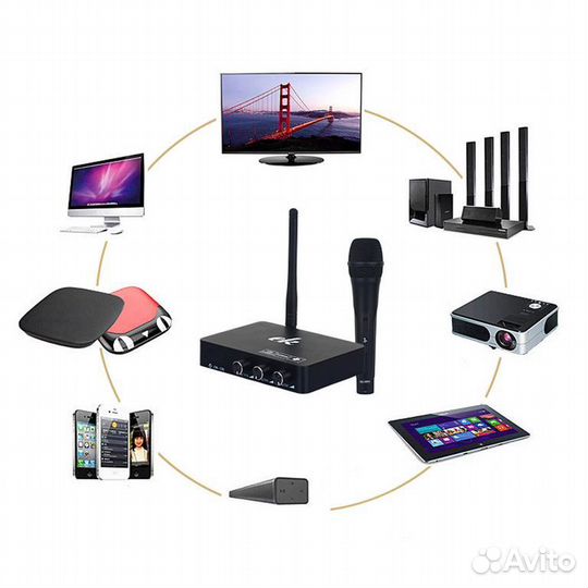 Мультимедиа караоке-система K2 с 2 микро Bluetooth