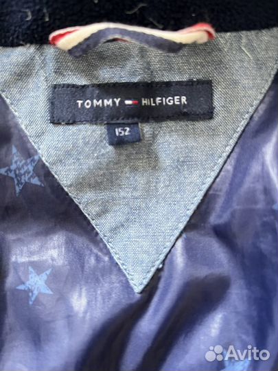 Tommy hilfiger пуховик для девочки 152