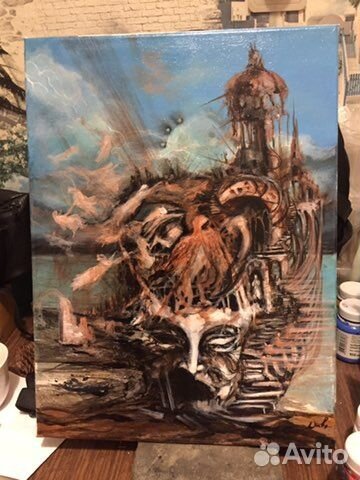 Картина на холсте акрил. 12т р