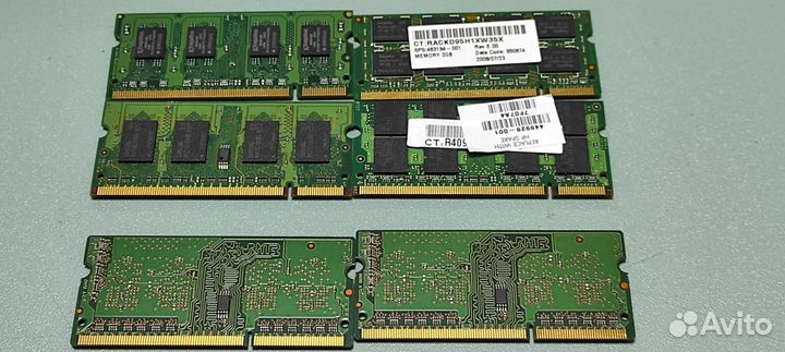 Различная оперативная память DDR2, DDR3, DDR4