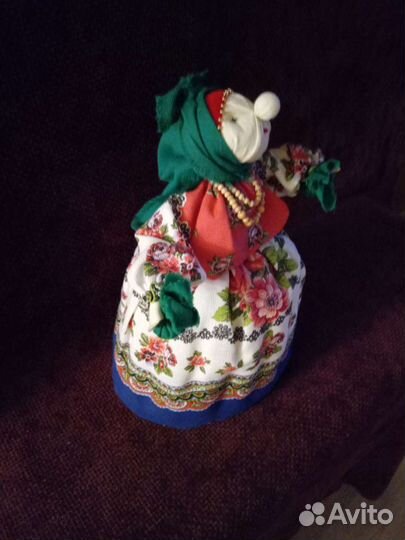 Роскошная баба на чайник, аромакукла