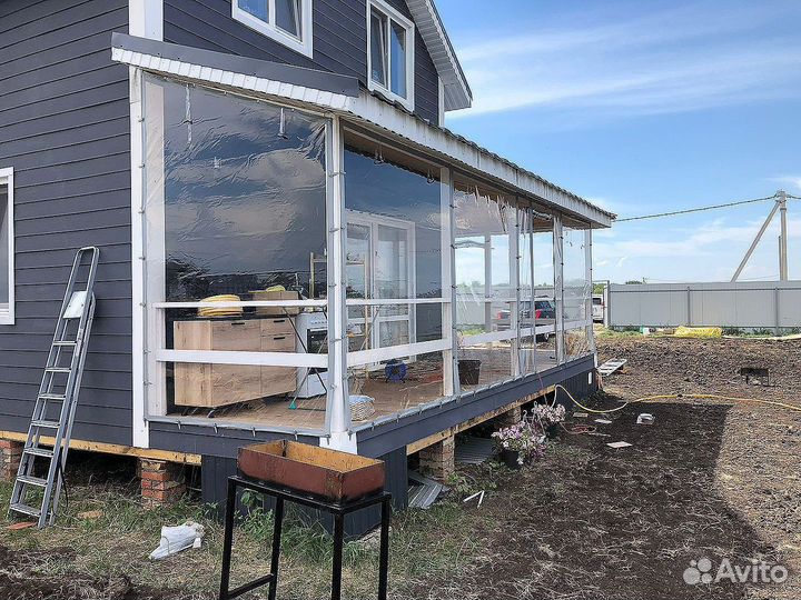 Мягкие окна для беседки