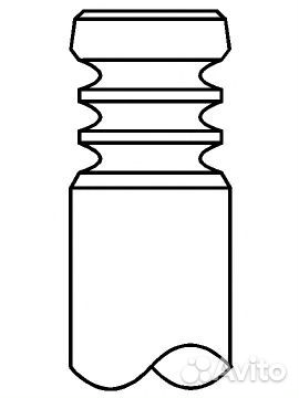 Впускной клапан 39, 4x7x92, 1