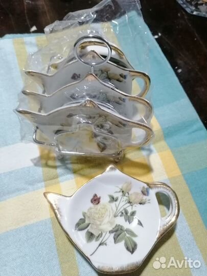 Набор блюдец-подставок для чайных пакетиков