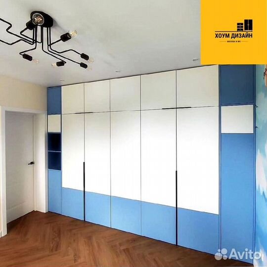 Шкаф распашной с фрезерованными фасадами