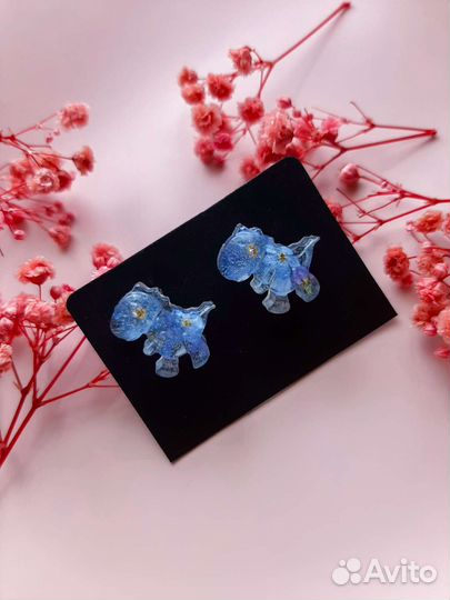 Серьги из эпоксидной смолы