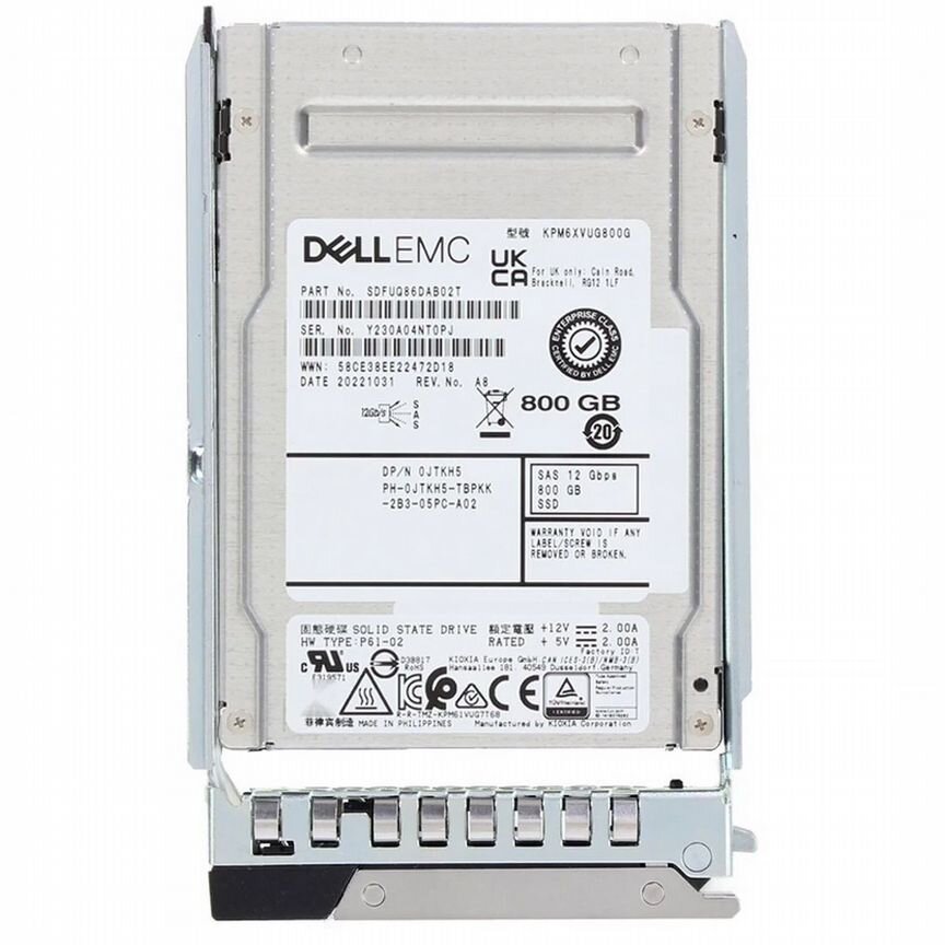[JTKH5] Жесткий Диск Dell 800gb Sas 2,5" Ssd Jtkh5