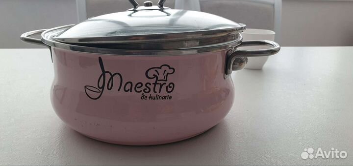 Кастрюля эмалированная vitross maestro 3 л новая