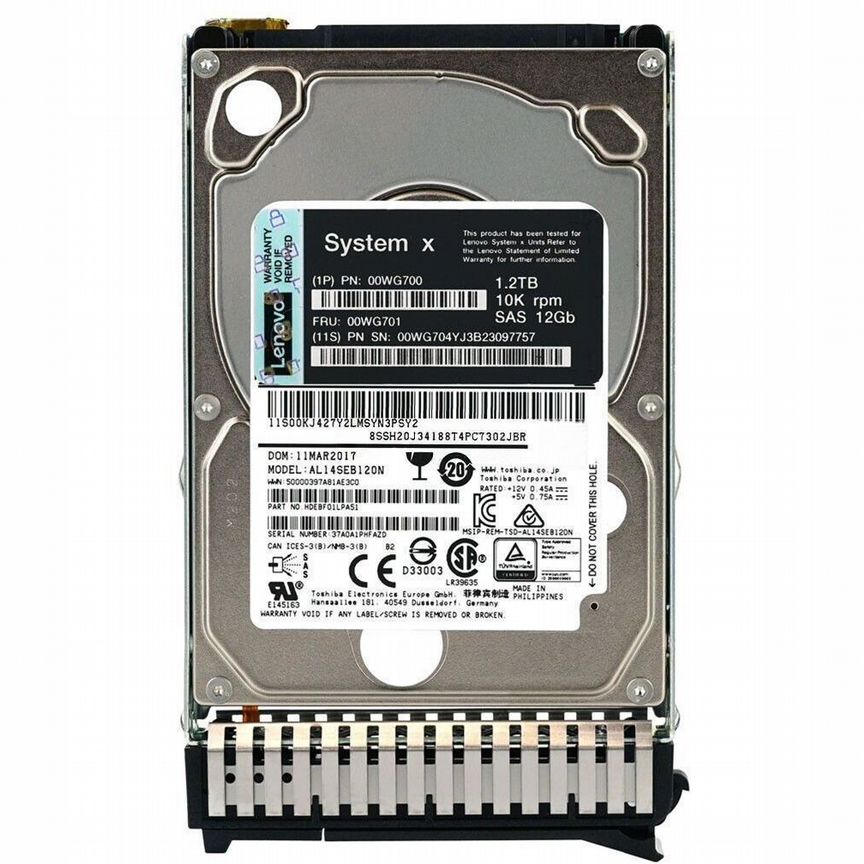 [U1200] Жесткий Диск Lenovo 1.2tb 00wg701 00wg700 Sas 2,5 U1200
