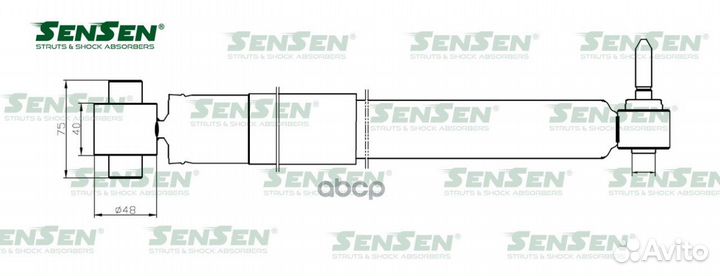 Амортизатор зад Renault Megane III sensen 12130524