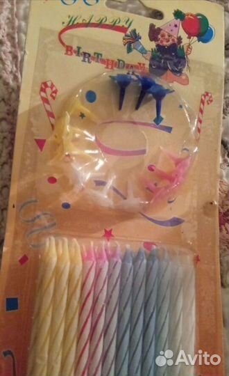 Свечи на торт детские