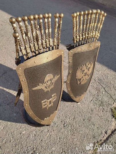 Герб России, вдв подставка для шампуров