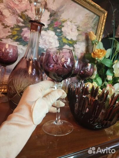 Штоф, Графин, Фужеры, Ваза