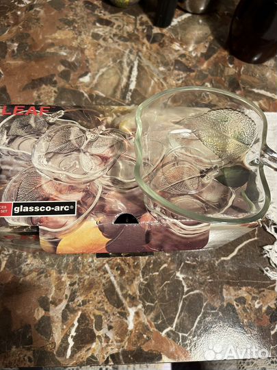 Креманки яблоко стекло