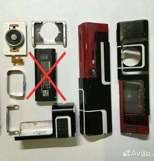 Для Nokia 7280 разбор детали запчасти корпус аккум