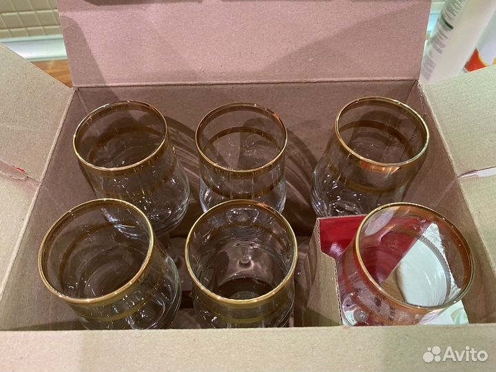 Новые бокалы Гусь хрустальный