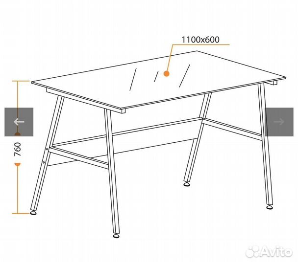 Стол Tetchair GD-04, white белый/ серый