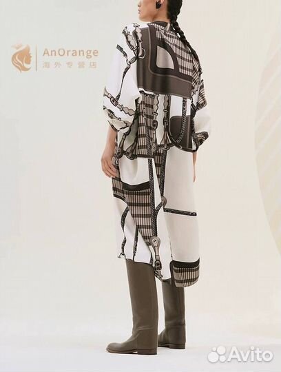 Платье туника Hermes