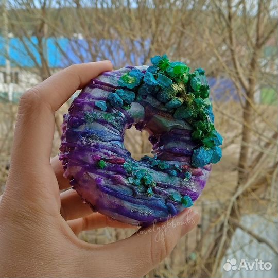 Бомбочка для ванны пончик