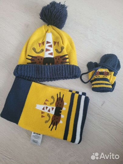 Шарф,шапка детская пакетом