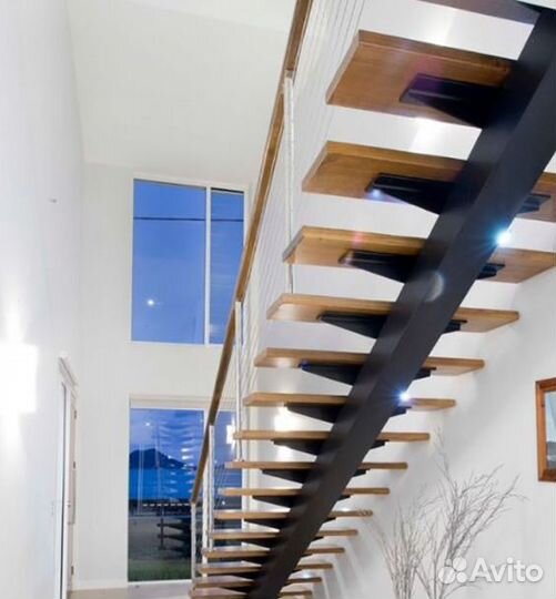 Металлический Каркас П-образной Лестницы от Произв