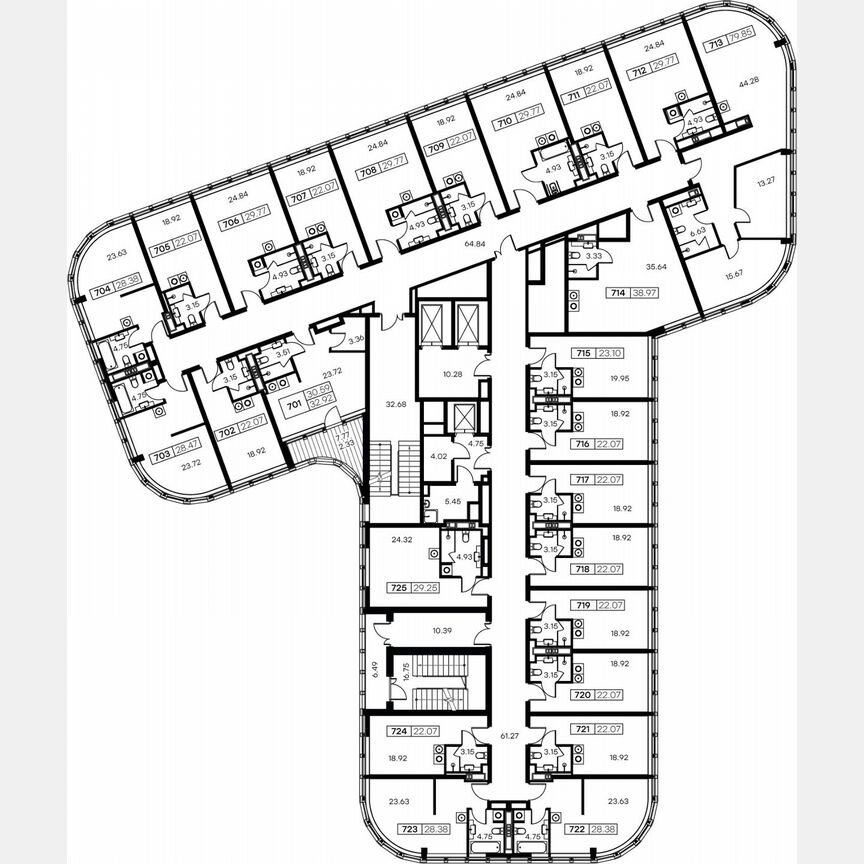 Апартаменты-студия, 37,9 м², 7/15 эт.