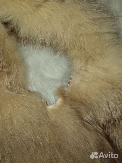 Жилетка женская из натурального меха лисы