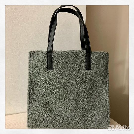 Сумка-тоут из искусственного меха