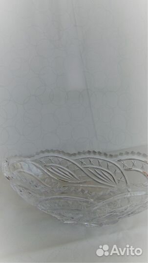Посуда для сервировки хрустальная