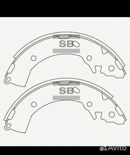 Колодки торм.бар.KIA RIO 00