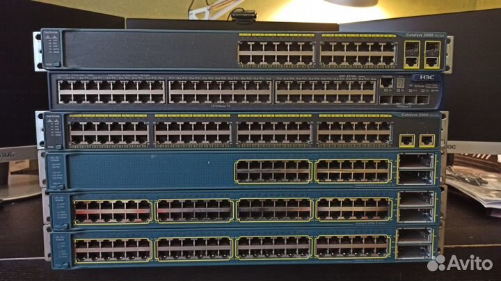 Сетевое оборудование Cisco, HP, c PoE