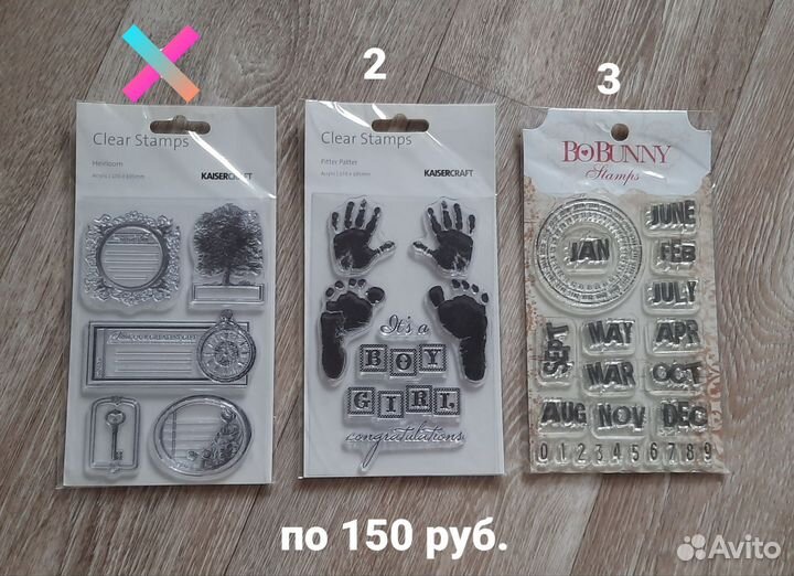 Набор штампов для скрапбукинга