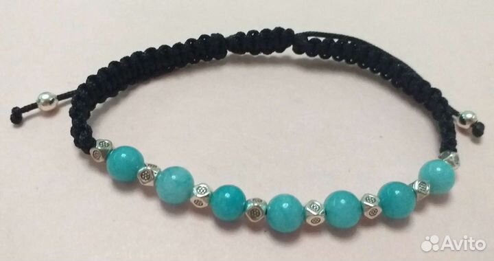 Браслет с нат камнями