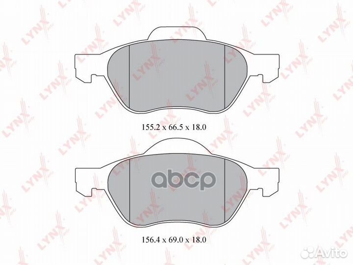 Колодки тормозные дисковые перед BD6315 LYN