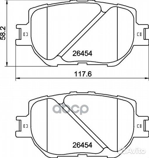 Колодки тормозные дисковые перед (PF-1430)