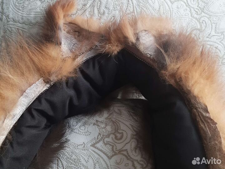 Натуральный меховой воротник опушка