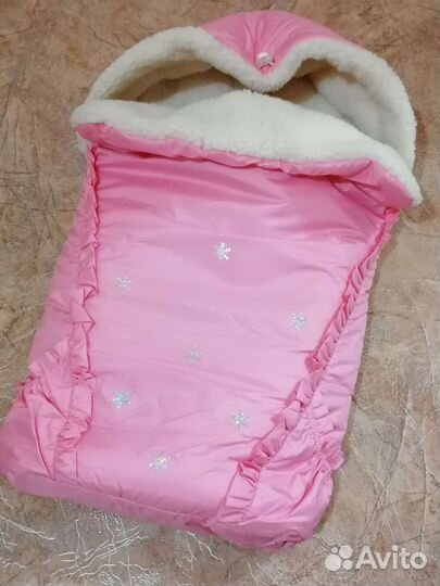 Конверт на выписку для девочки зима