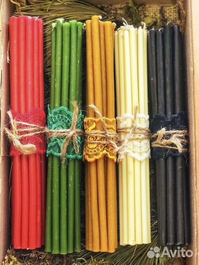 Восковые свечи с нотками толики